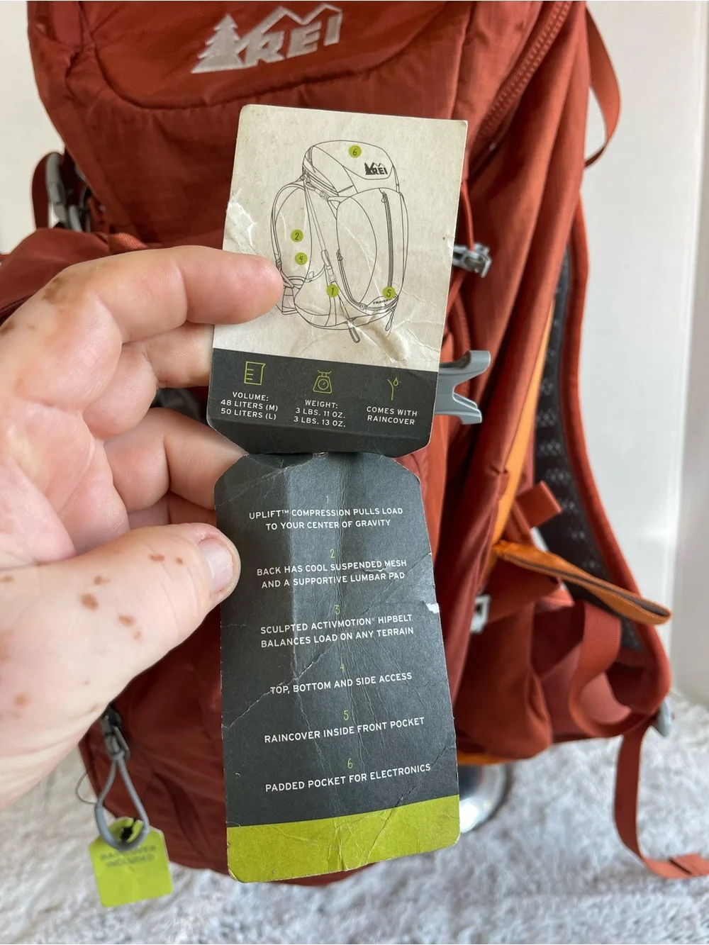 REI Co-op Traverse 48 pack New With tags
